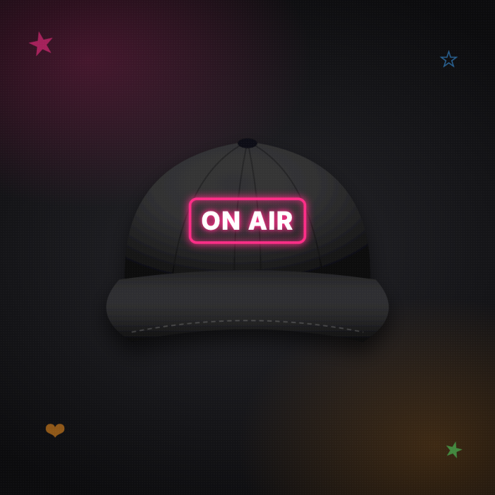 ON AIR Dad Hat — sample design mockup