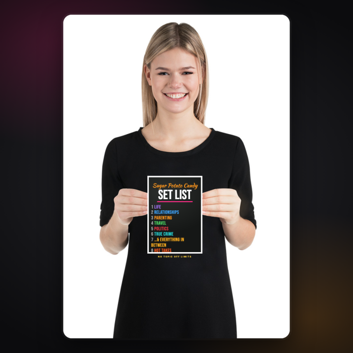 The Set List Art Print — sample design mockup